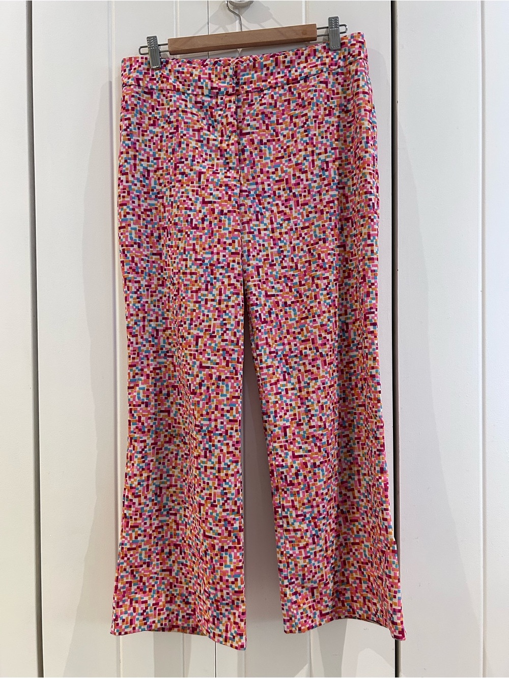 Zinc geometric patterned pants